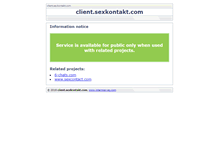 Tablet Screenshot of client.sexkontakt.com